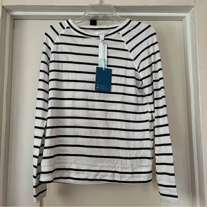 Market & Spruce Striped lightweight sweater